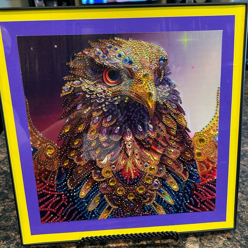 Finished Crystal Rhinestone Eagle Diamond Painting